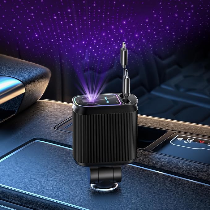 Starlight 4-in-1 Car Retractable Charger