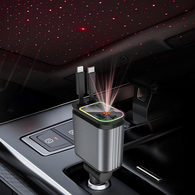 Starlight 4-in-1 Car Retractable Charger